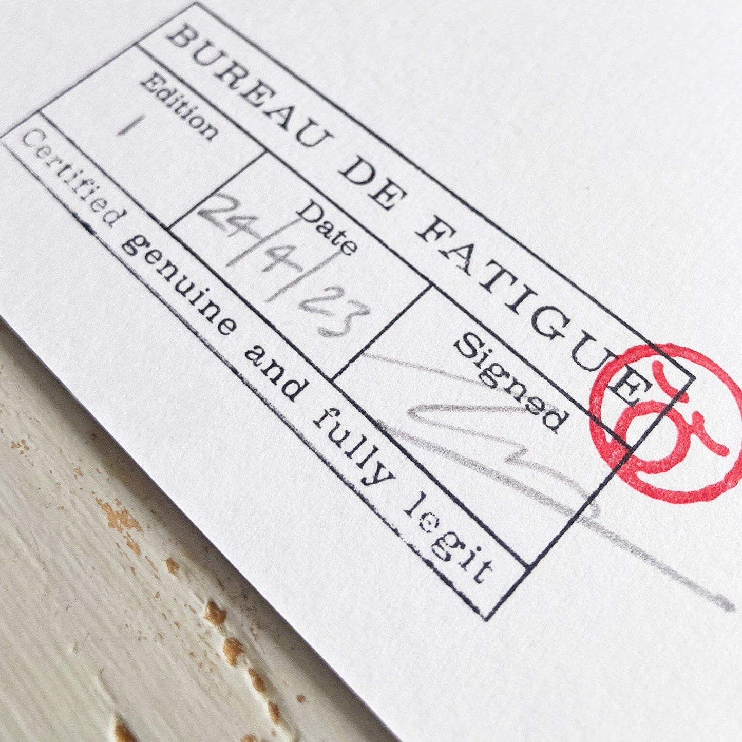 Ultra LTD 'Rank Fridge' A3 print Art print Bureau de Fatigue